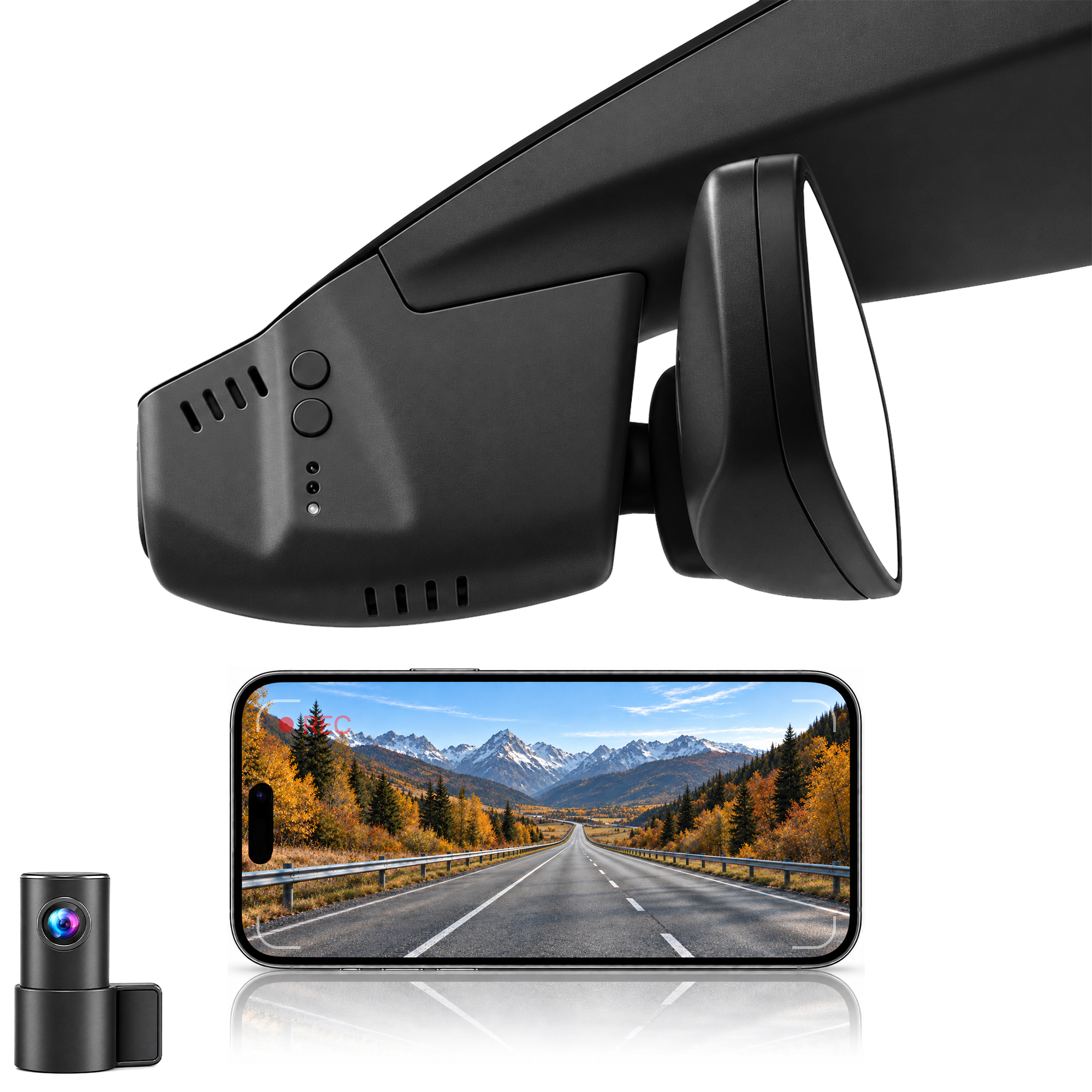 HIDVUE 4K Front + 1080P Rear Dash Cam for Volkswagen Golf GTI Mk7 Mk7.5 Mk8 Mk8.5 2018-2026