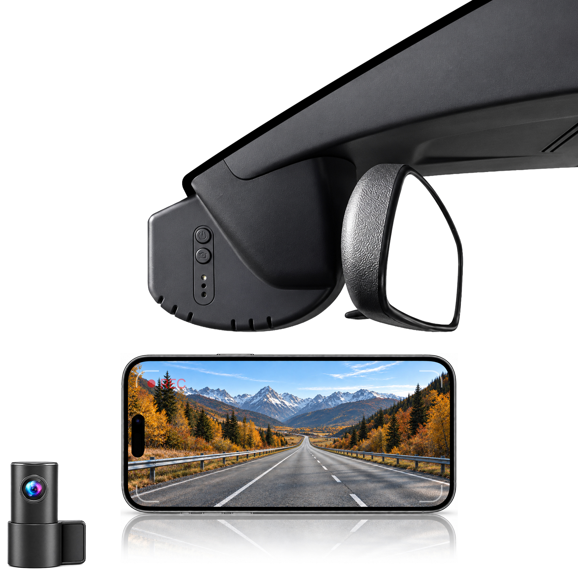 HIDVUE 4K Front + 1080P Rear Dash Cam for Acura Integra Type S 2023-2026