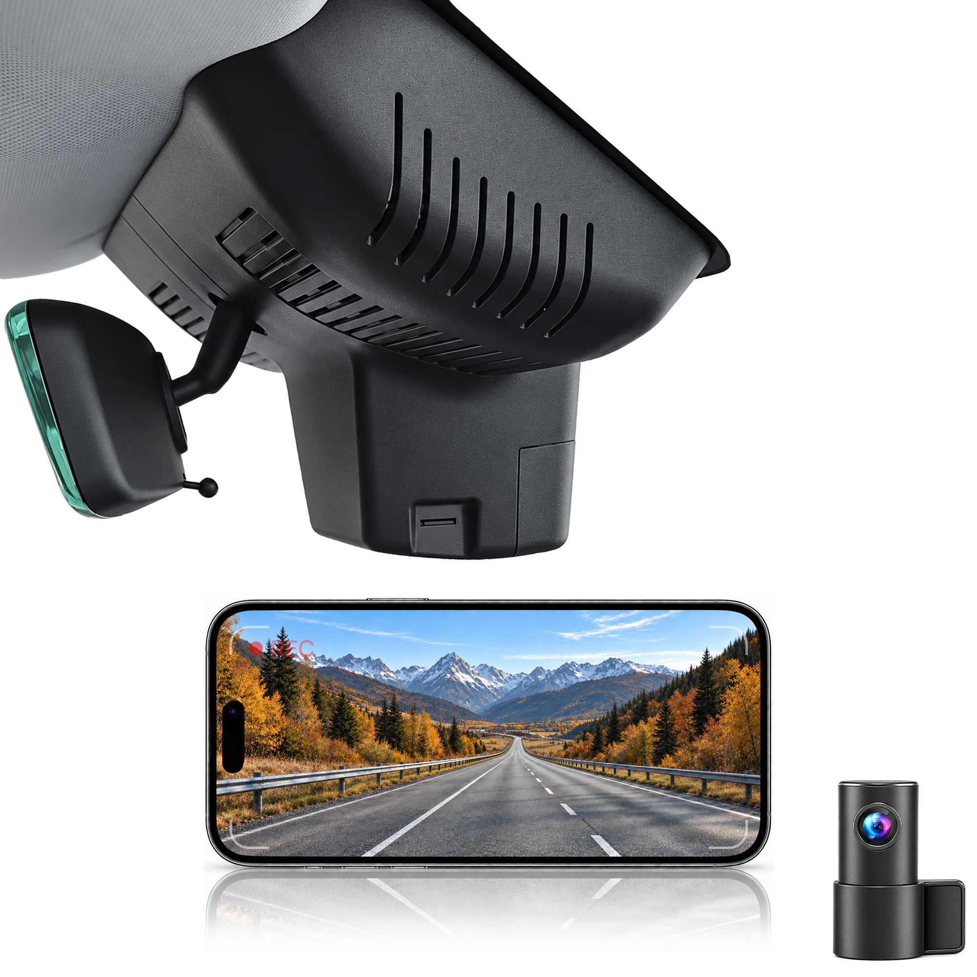 HIDVUE 4K Front + 1080P Rear Dash Cam for BAIC BJ30 B30 2024-2027
