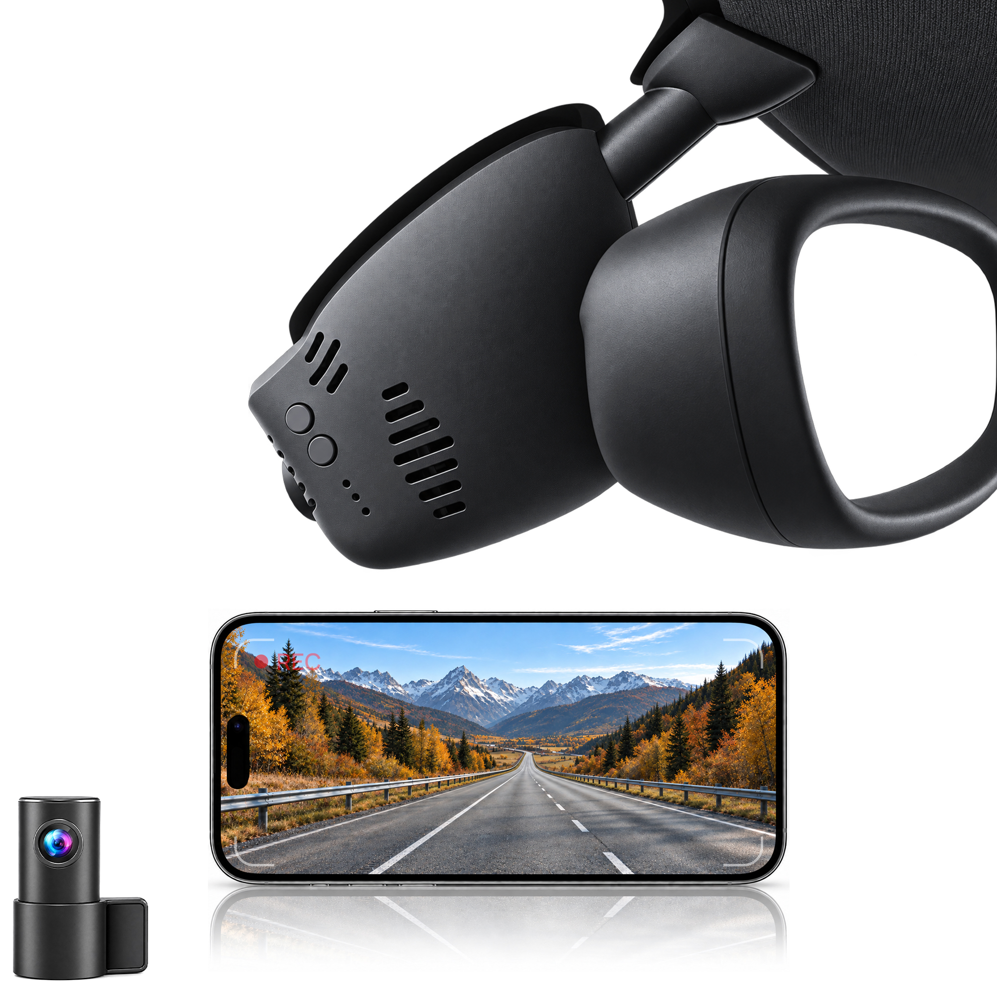 HIDVUE 4K Front + 1080P Rear Dash Cam for MINI One Countryman F60 2017-2023