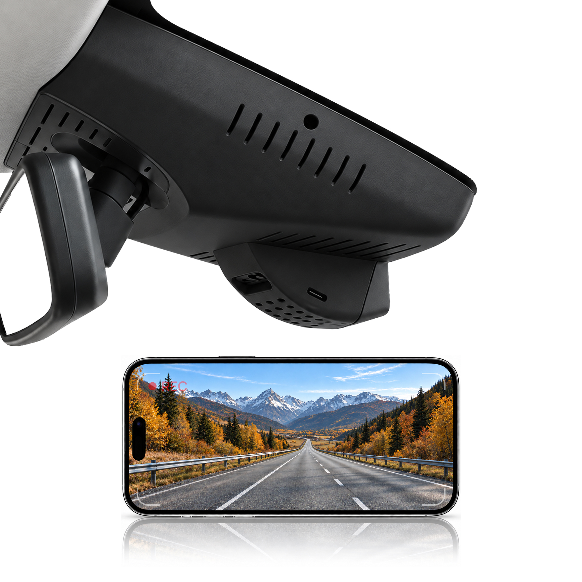 HIDVUE 4K Front Dash Cam for Rising F7 2023-2025
