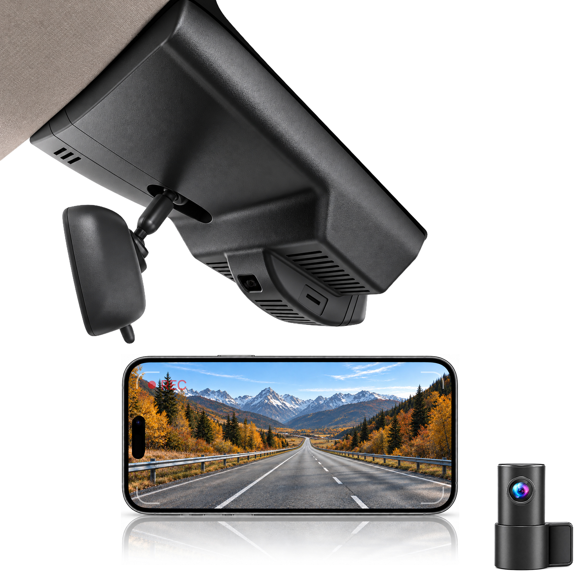 HIDVUE 4K Front + 1080P Rear Dash Cam for Kia Sportage Plug-in Hybrid 2023-2026
