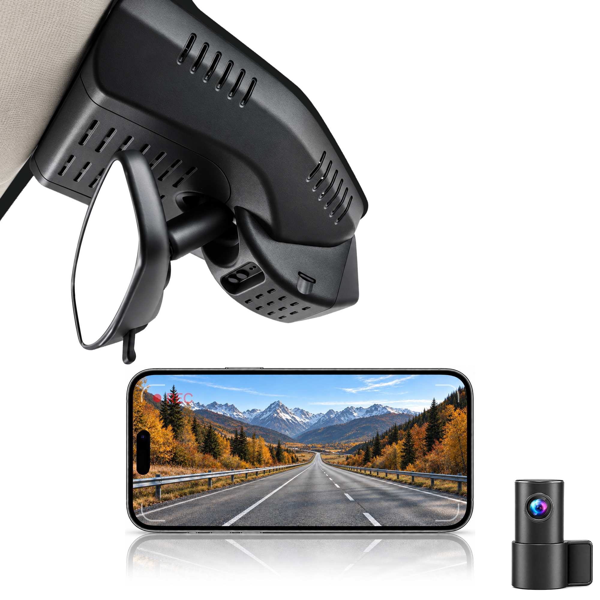 HIDVUE 4K Front + 1080P Rear Dash Cam for Chevrolet Equinox 2024-2026