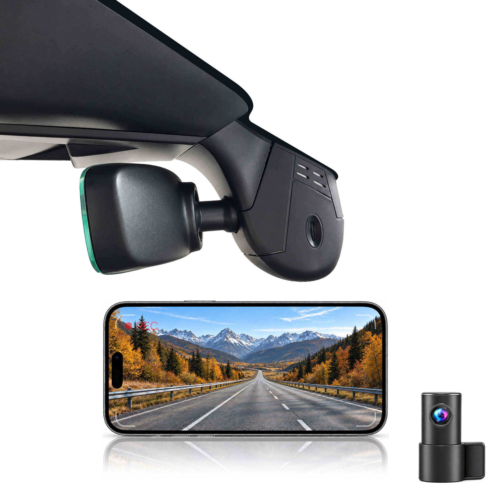 HIDVUE 4K Front + 1080P Rear Dash Cam for Porsche Panamera E-Hybrid 971 976 2017-2026