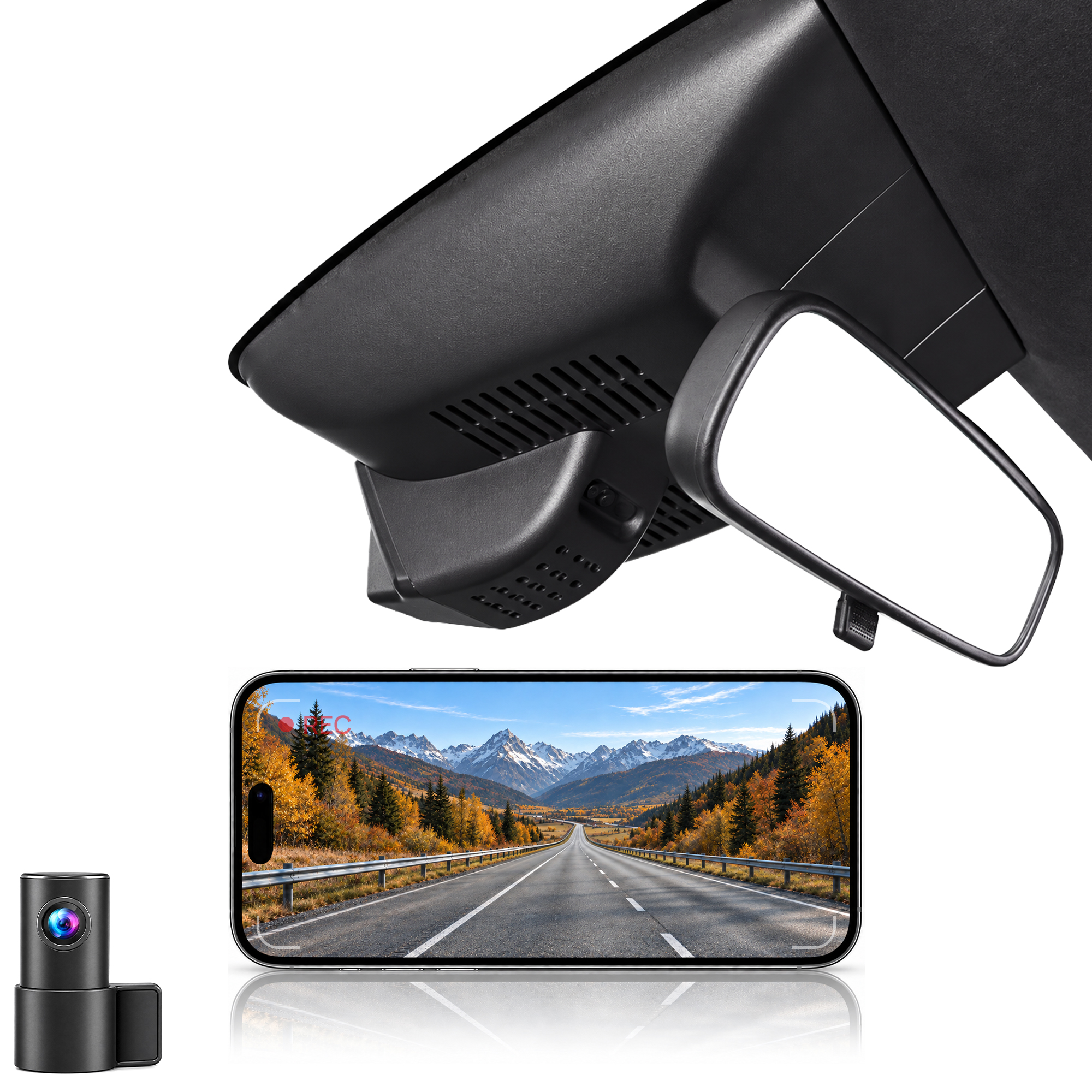HIDVUE 4K Front + 1080P Rear Dash Cam for Honda Jazz/Fit 4th Gen GR/GS 2021–2026