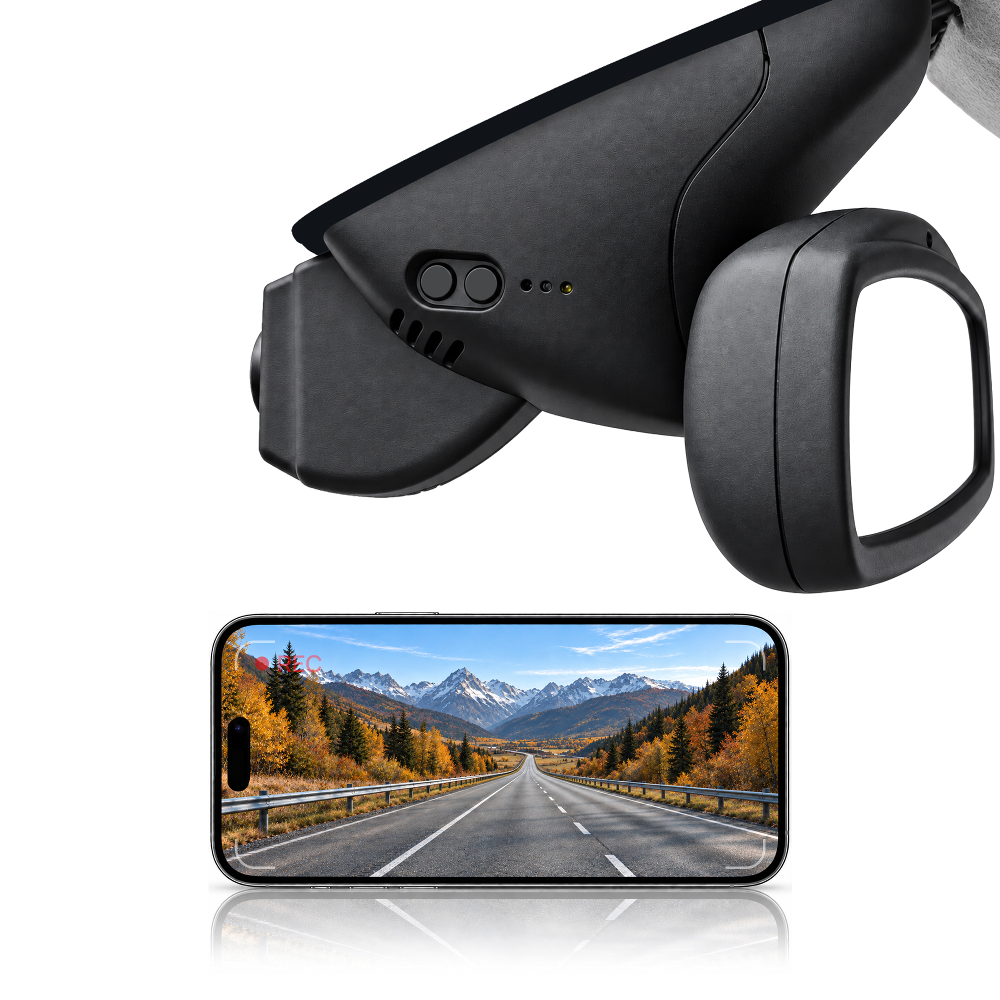HIDVUE 4K Front Dash Cam for Smart Fortwo Forfour W453 2014-2022