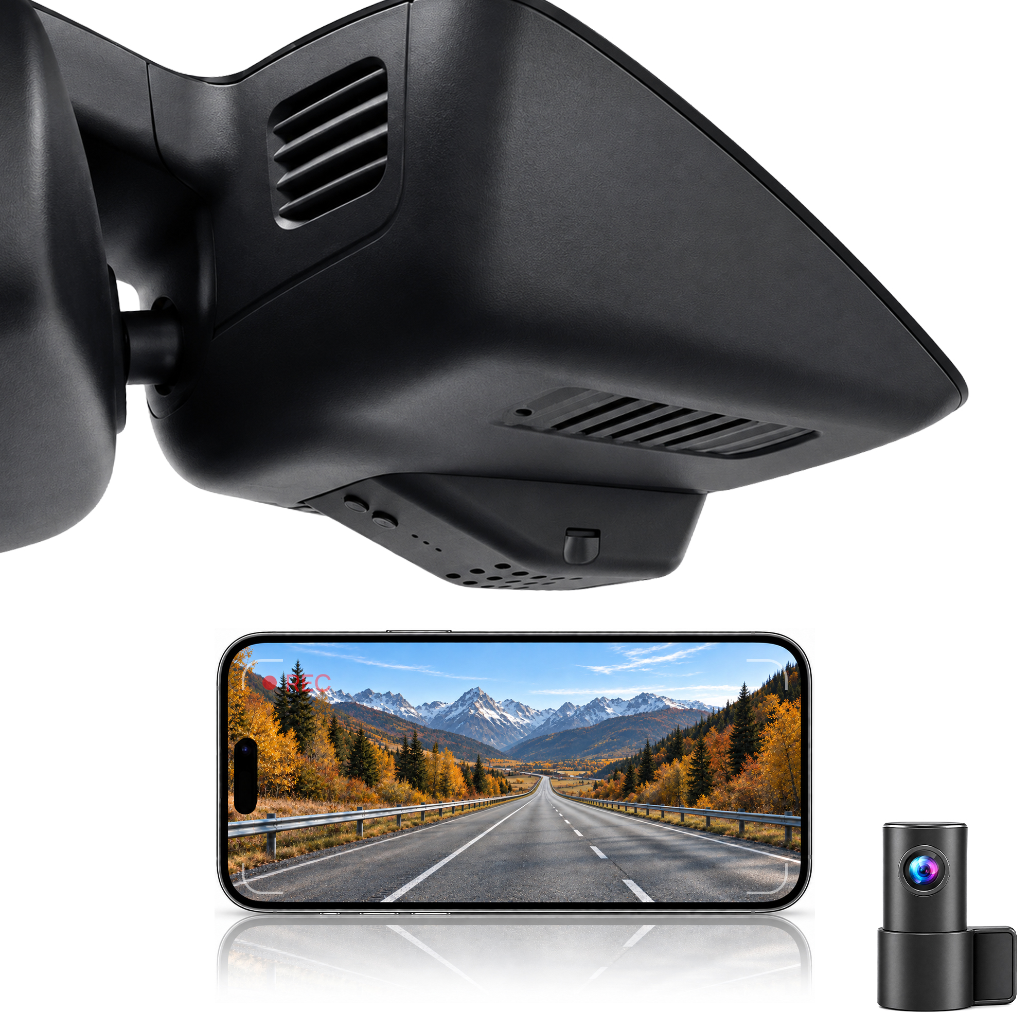 HIDVUE 4K Front + 1080P Rear Dash Cam for Ford Mondeo Mk5 2014-2021
