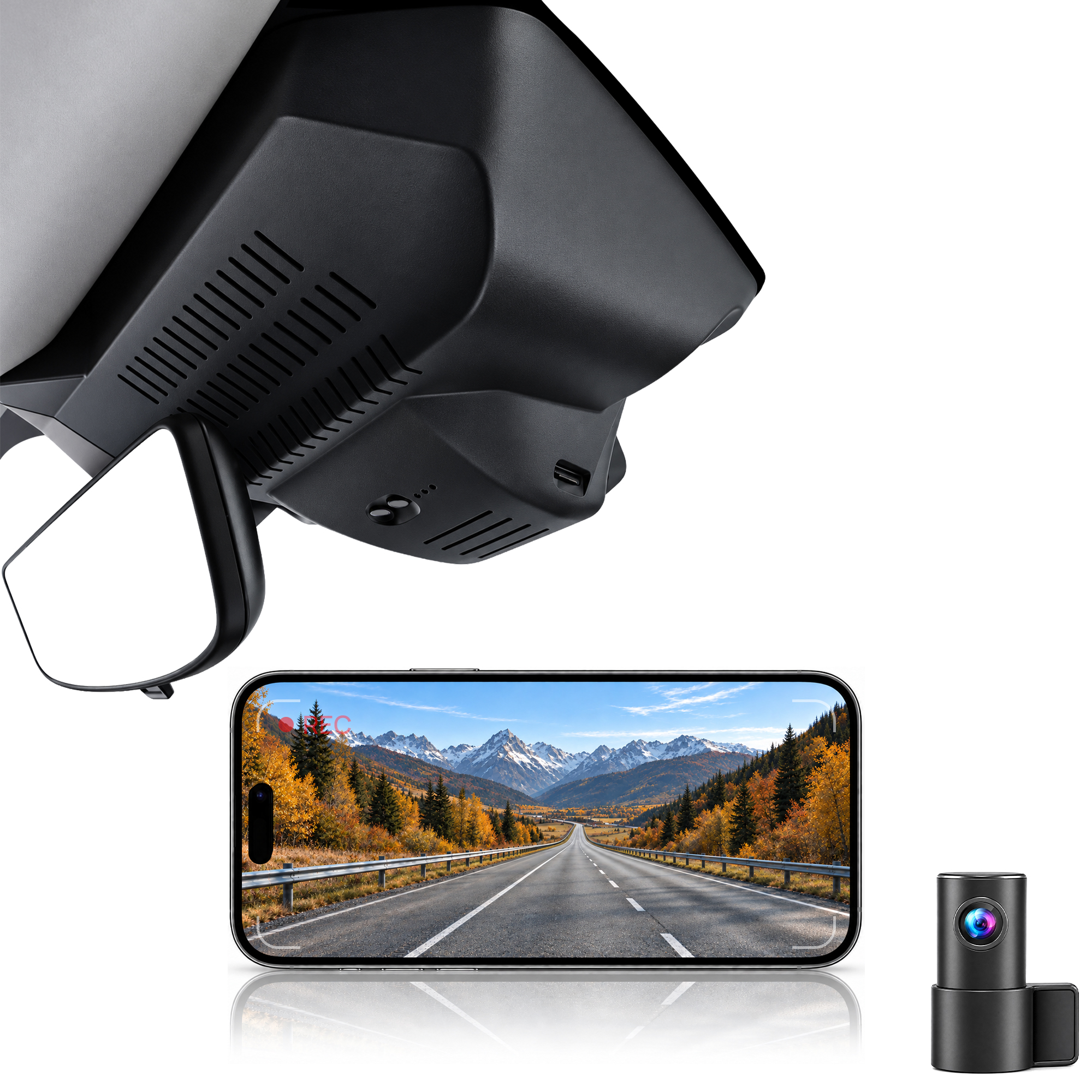 HIDVUE 4K Front + 1080P Rear Dash Cam for MG4 Electric EV 2022 2023
