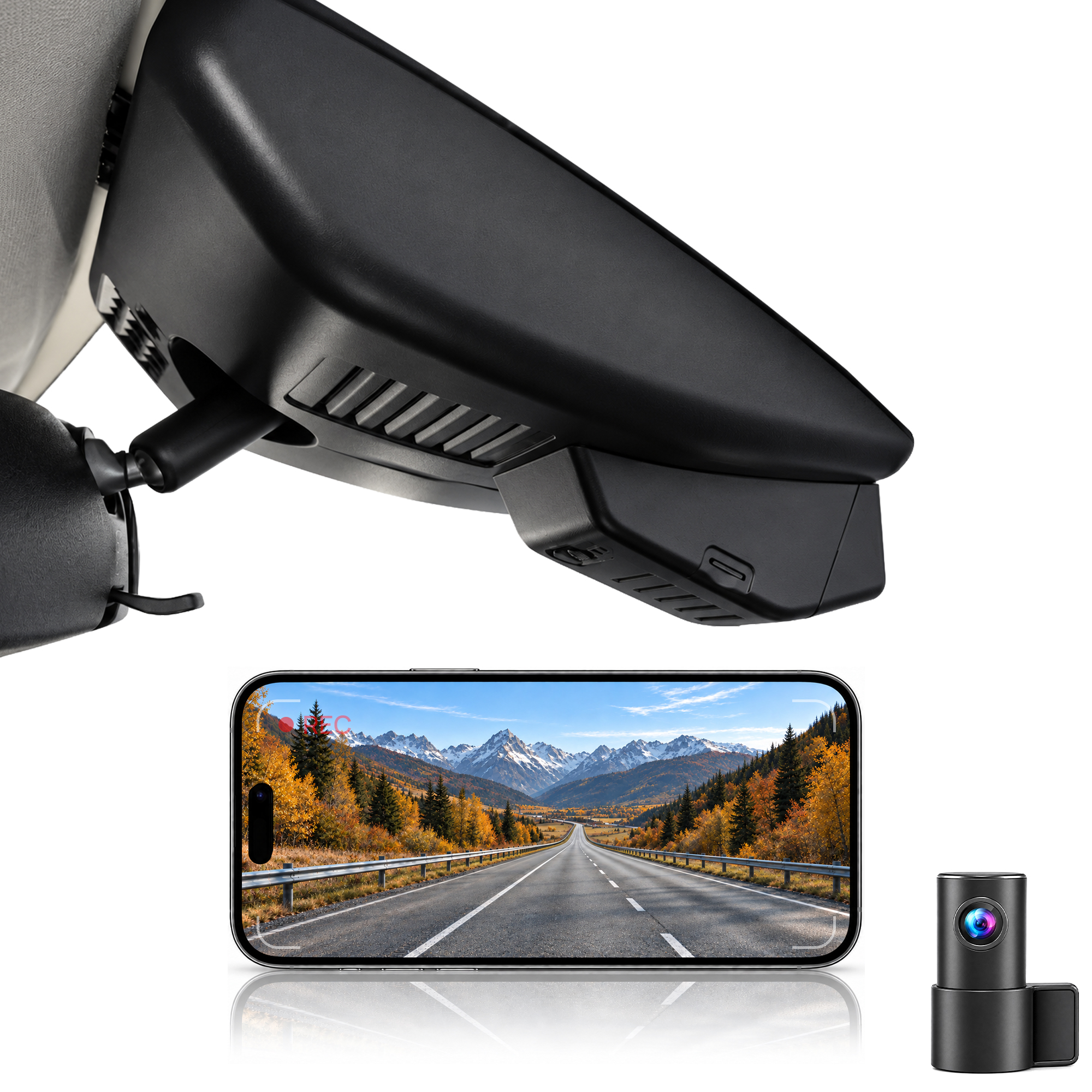 HIDVUE 4K Front + 1080P Rear Dash Cam for Mazda CX-5 2017-2025