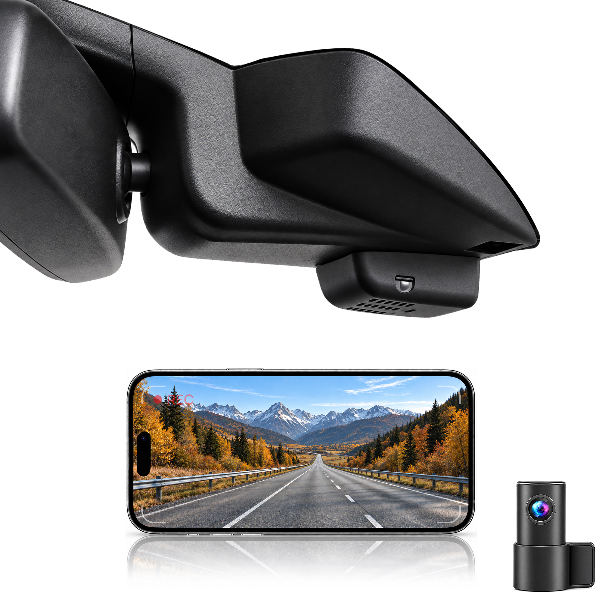 HIDVUE 4K Front + 1080P Rear Dash Cam for Ford Mondeo Mk5 2014-2020