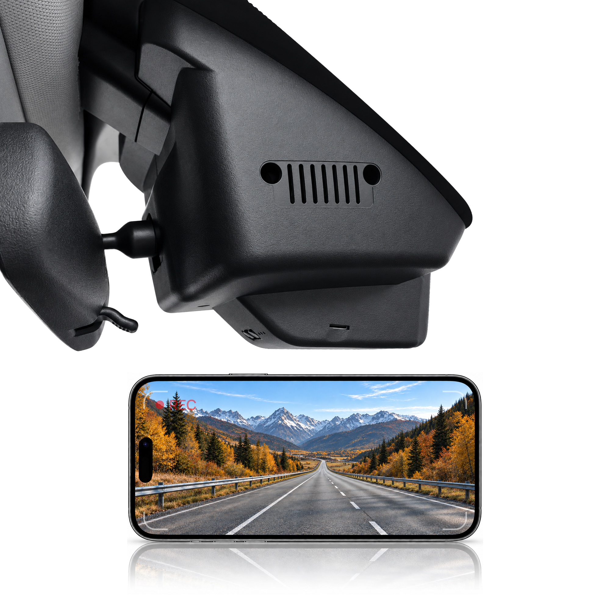 HIDVUE 4K Front Dash Cam for Jeep Renegade 2015-2024