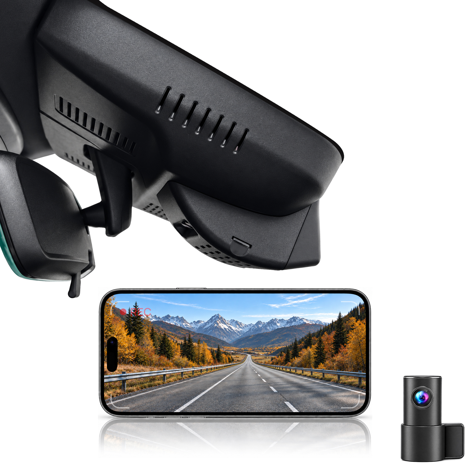 HIDVUE 4K Front + 1080P Rear Dash Cam for BYD Qin L DM-i 2024