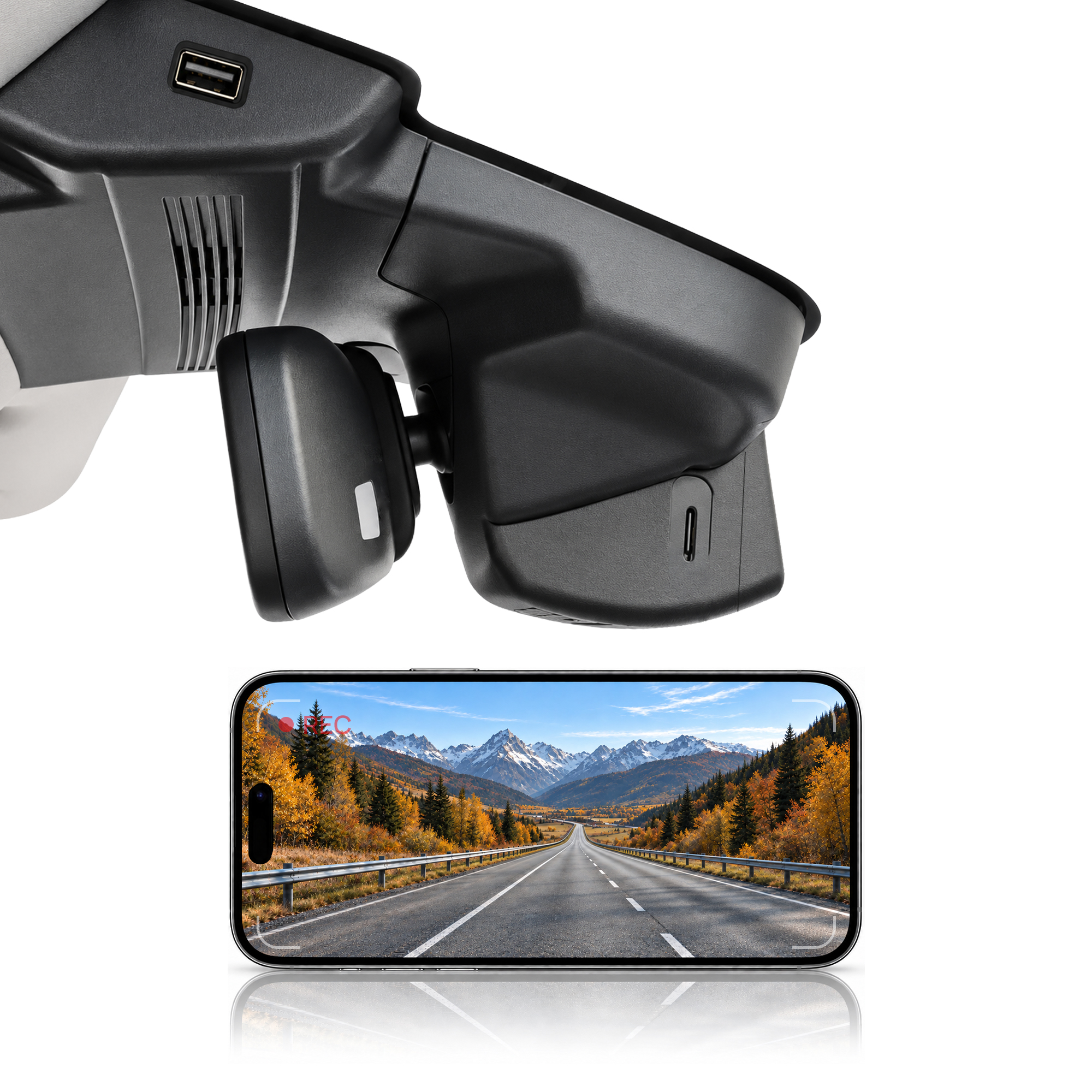 HIDVUE 4K Front Dash Cam for Lincoln Nautilus 2024-2026