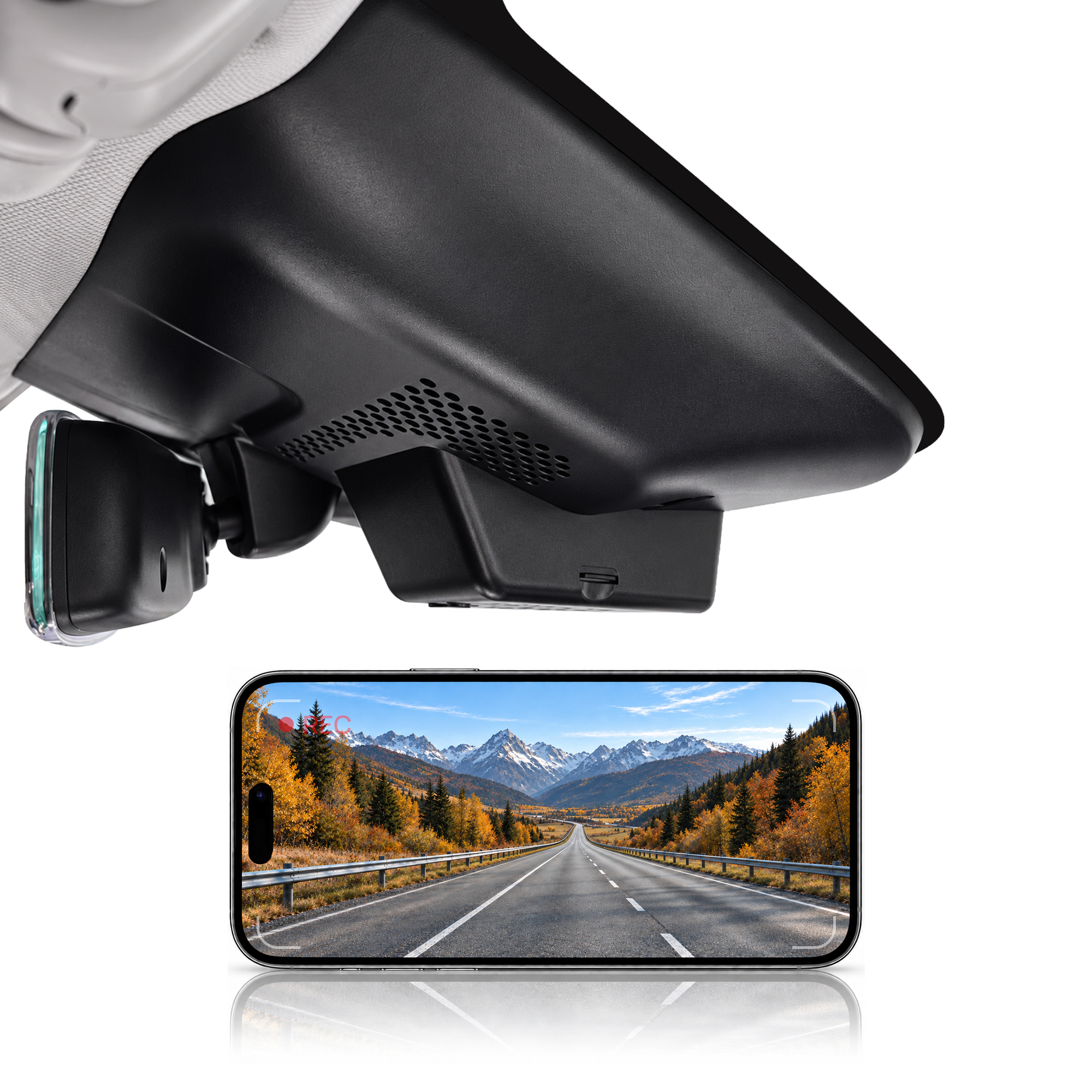HIDVUE 4K Front Dash Cam for XPENG P7 2020-2022
