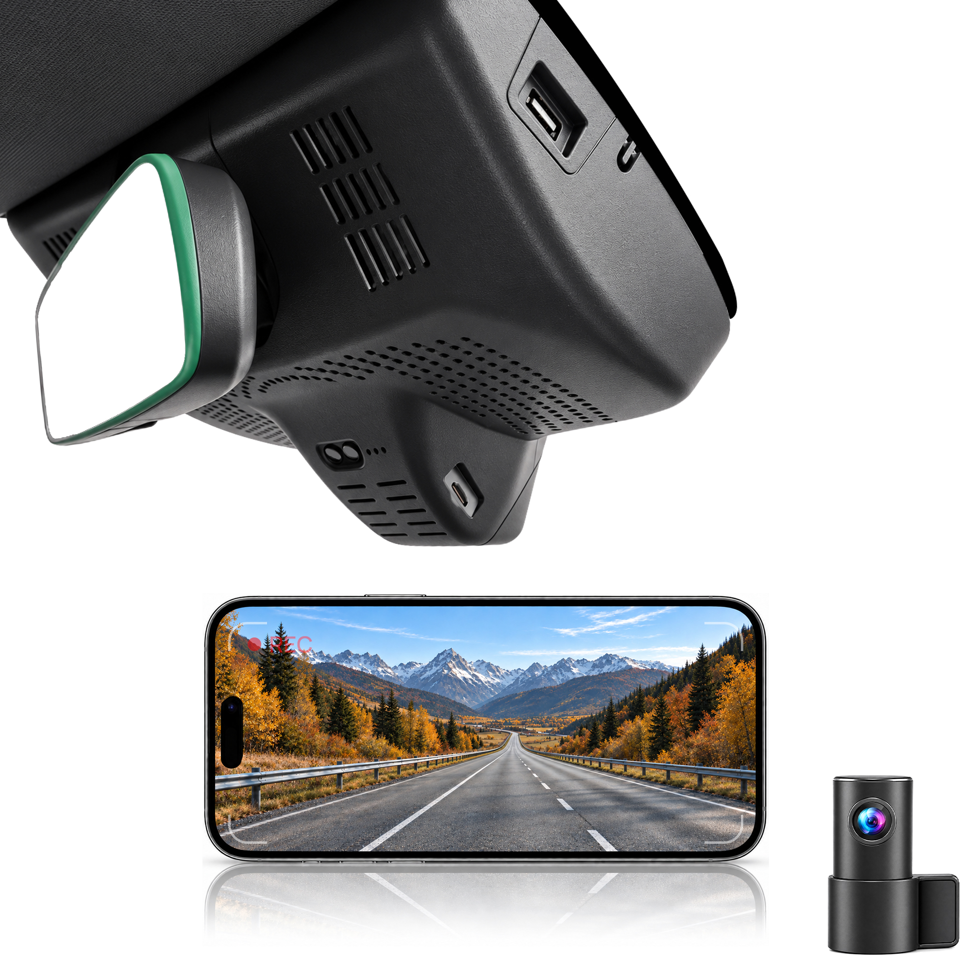HIDVUE 4K Front + 1080P Rear Dash Cam for Dongfeng VIGO Nammi 06 2025–2026