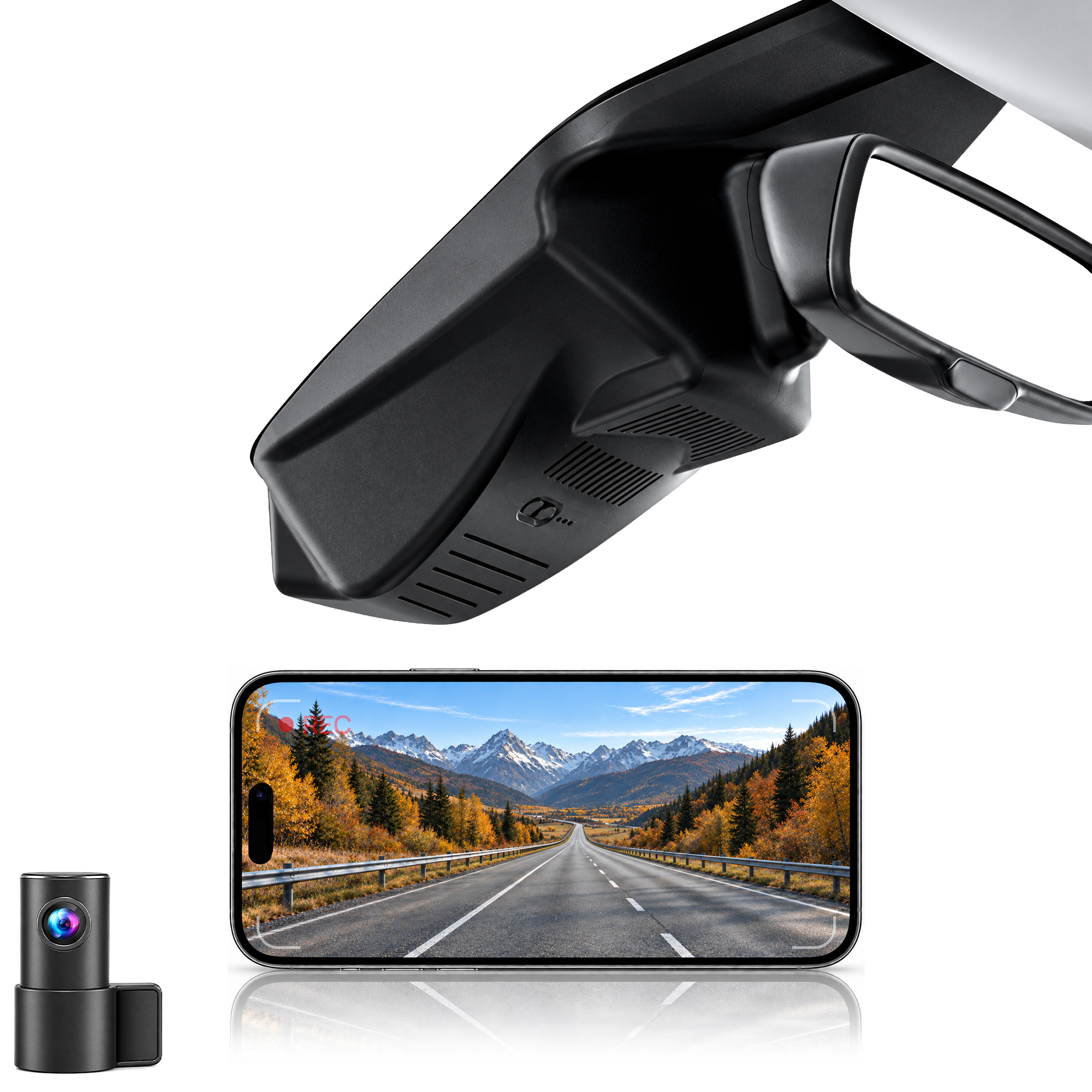 HIDVUE 4K Front + 1080P Rear Dash Cam for Ford Puma Mk2 2019–2023
