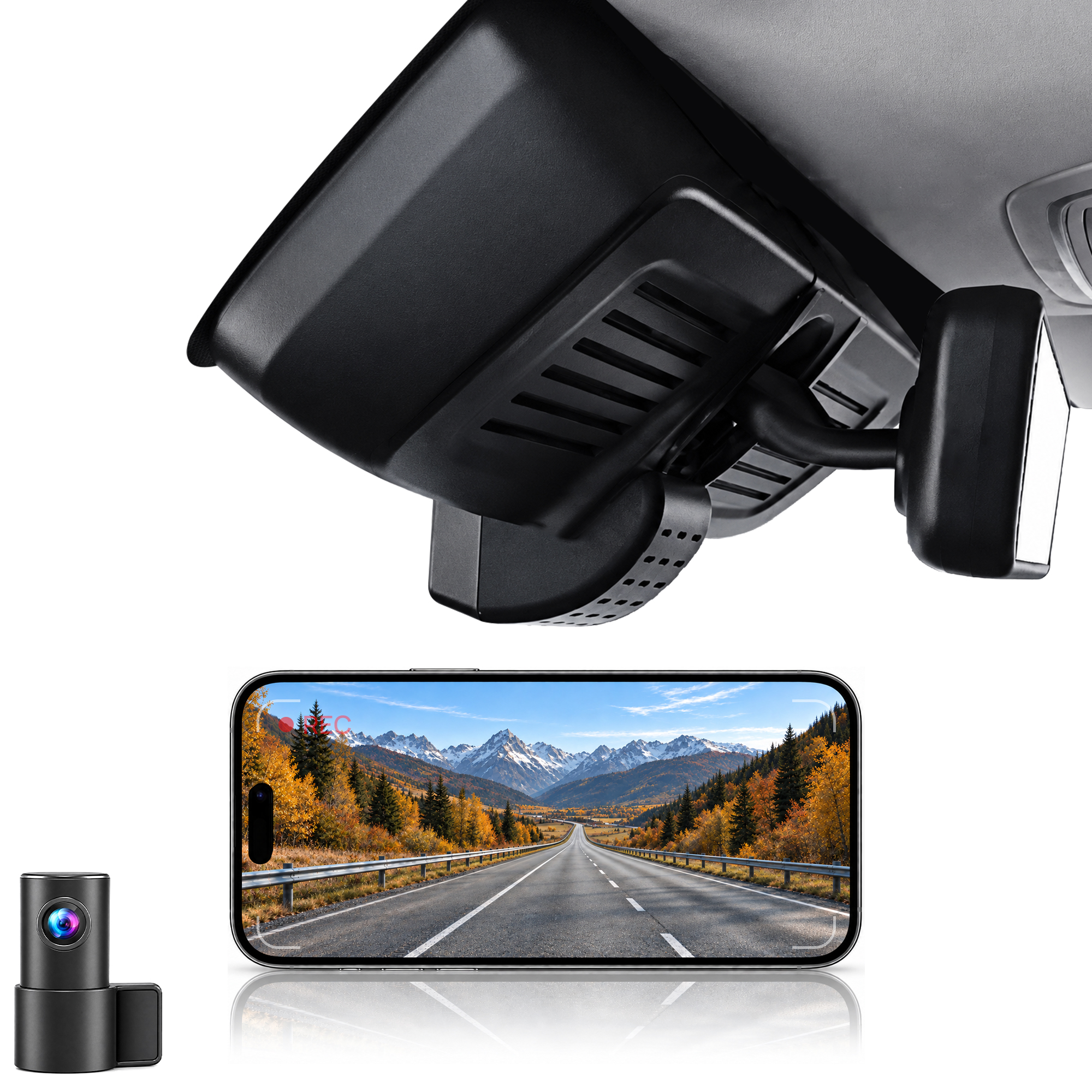HIDVUE 4K Front + 1080P Rear Dash Cam for GWM Tank 300 2021-2025