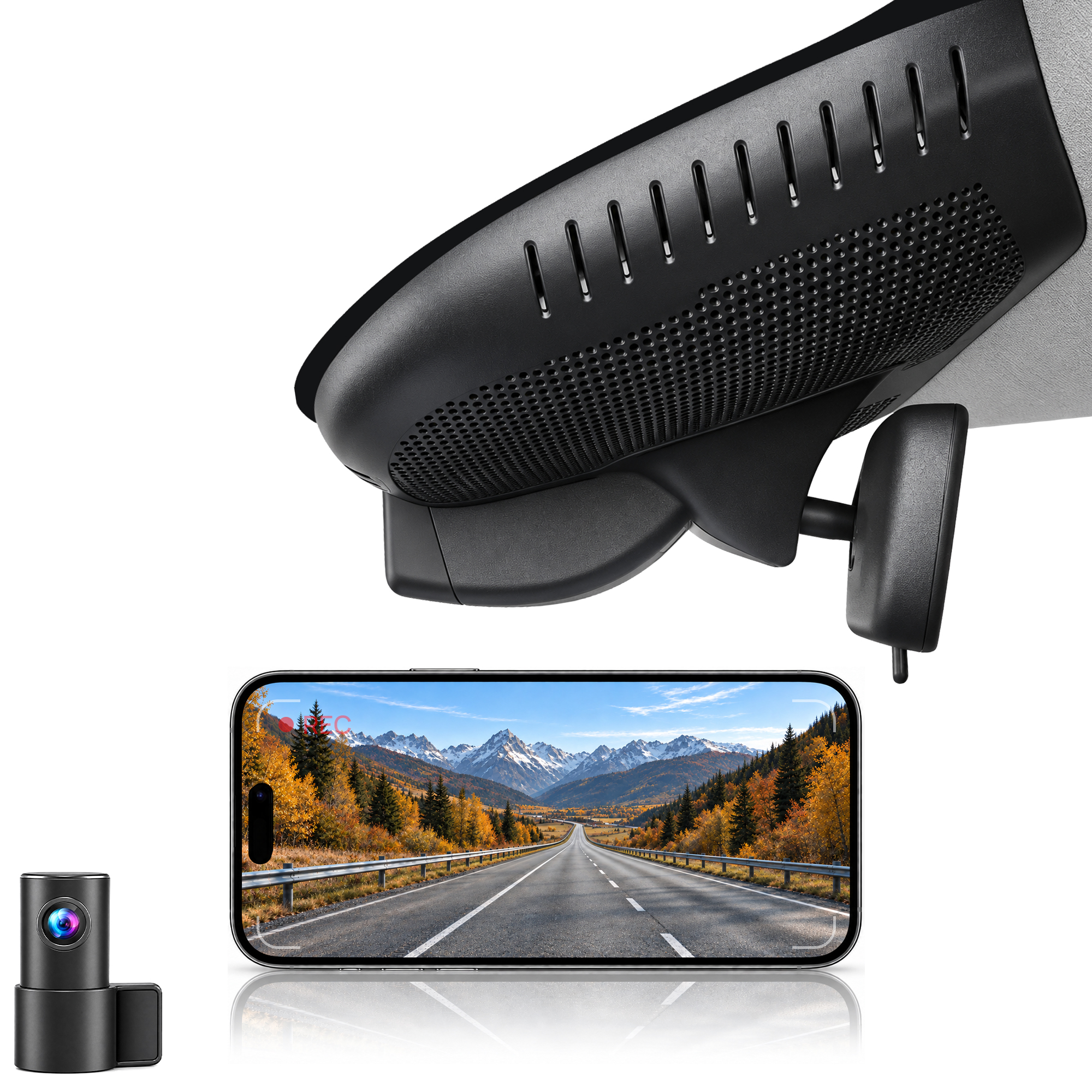 HIDVUE 4K Front + 1080P Rear Dash Cam for GAC AION V 2024–2026