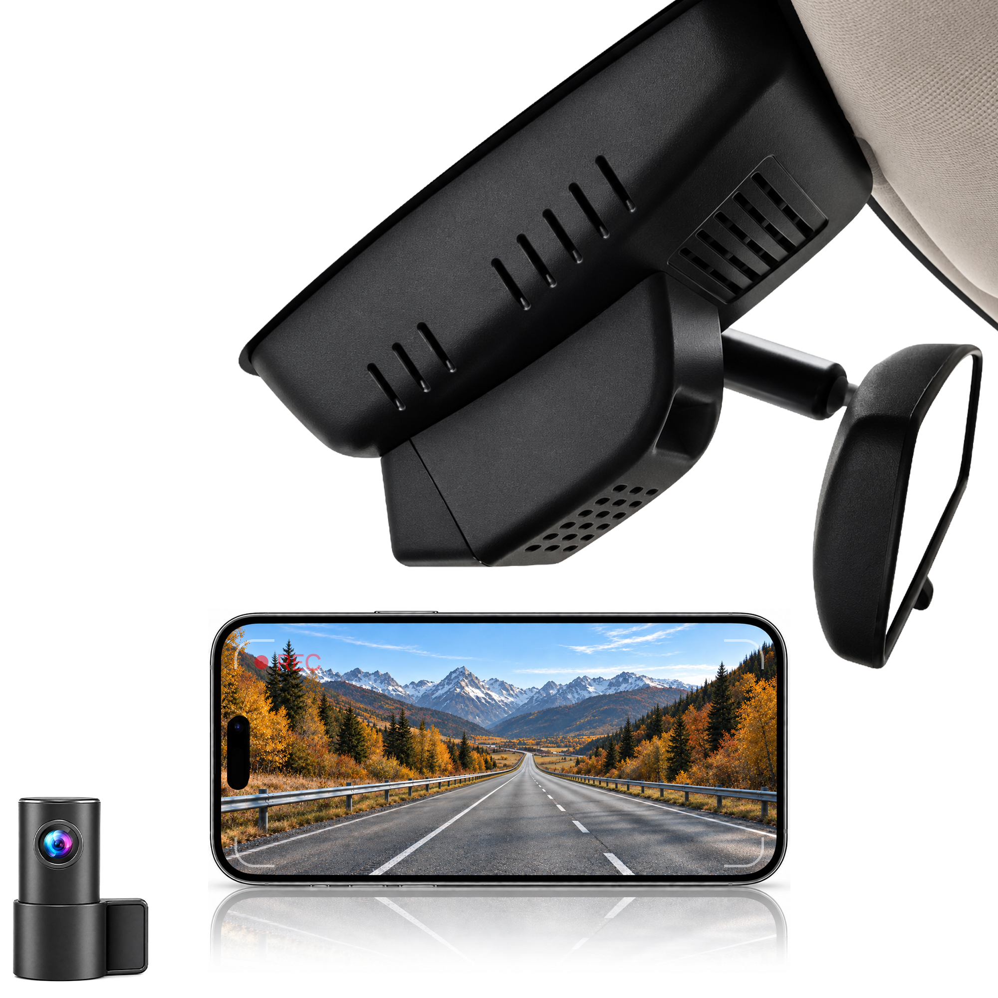 HIDVUE 4K Front + 1080P Rear Dash Cam for Landian E5 Plus 2023-2026