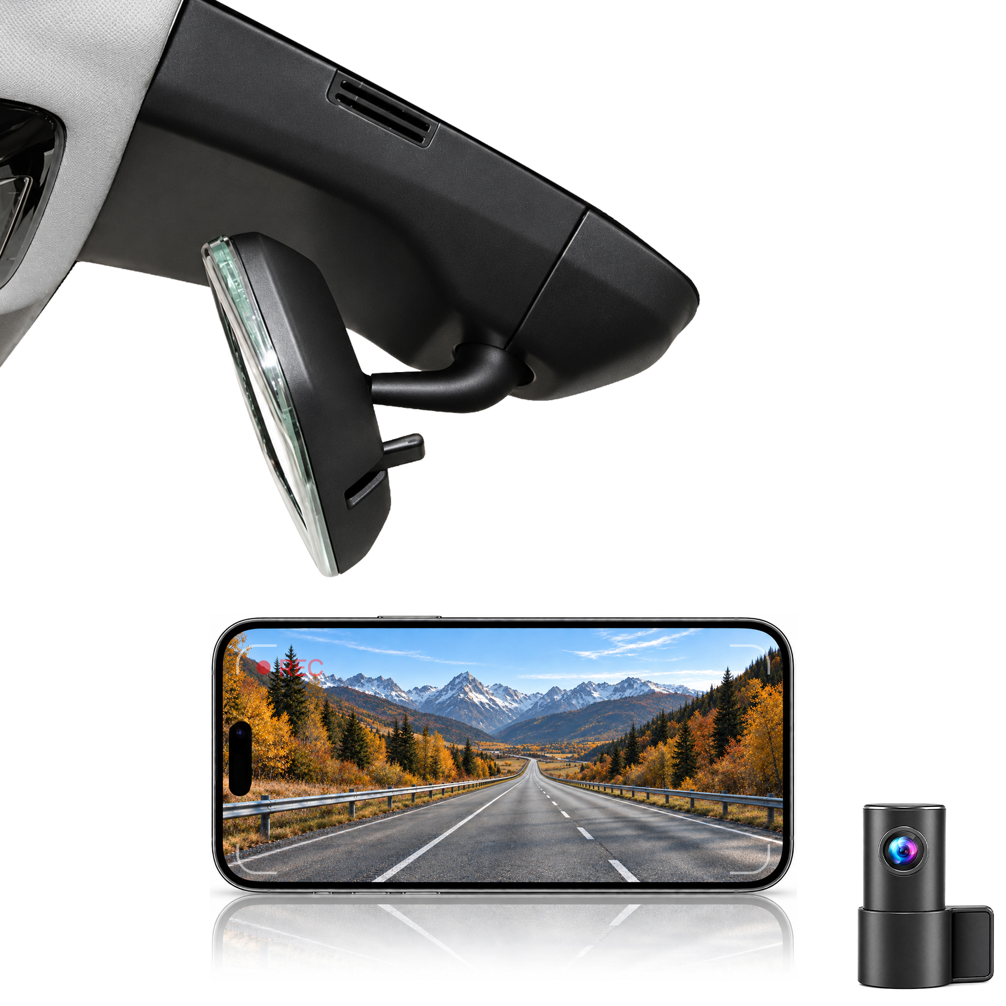 HIDVUE 4K Front + 1080P Rear Dash Cam for AIWAYS U5 2019–2023